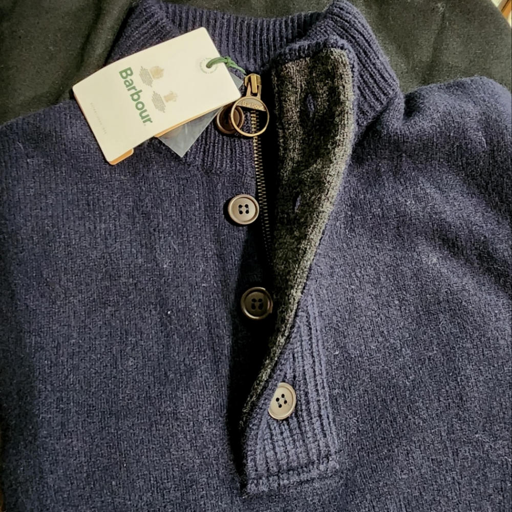 Barbour Half-Zip Sweater NWT